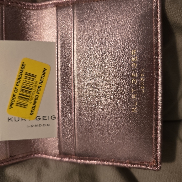 Kurt Geiger Pink Quilted Wallet - Picture 6 of 7